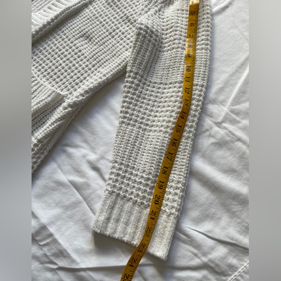 No‎ Boundaries XXL Cream Hooded Waffle Knit Cardigan Sweater – Soft & Cozy - Picture 7 of 8